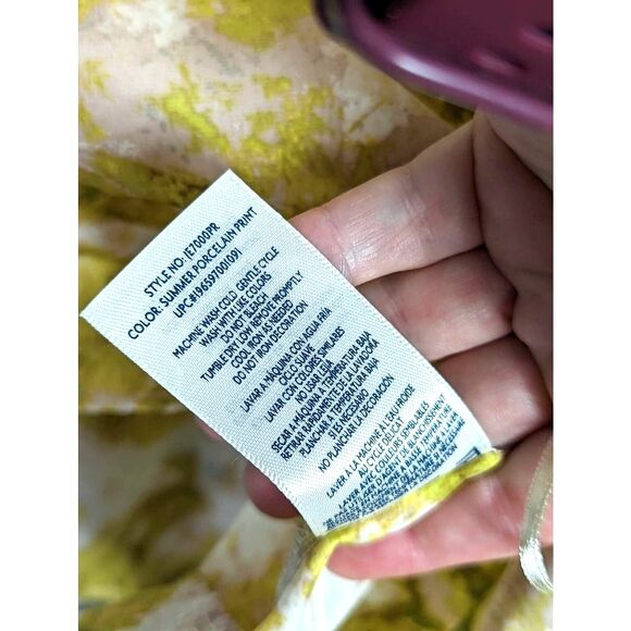 JOIE "Fern" Sleeveless Top Summer Porcelain Print Boho Cottage Feminine Medium - Picture 9 of 9